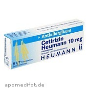 Cetirizin Heumann 10mg Filmtabletten Heumann Pharma GmbH & Co.  Generica Kg