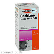 Bild für Bild für Cetirizin-ratiopharm Saft - 75&nbsp;Milliliter von ratiopharm GmbH