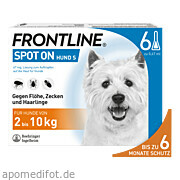 Bild für FRONTLINE SPOT ON H 10 VET - 6 Stück von Boehringer Ingelheim Vetmedica GmbH Bild für Bild für FRONTLINE SPOT ON H 10 VET - 6 Stück von Boehringer Ingelheim Vetmedica GmbH