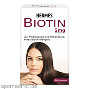 Bild für Biotin Hermes 5mg - 30 Stück von HERMES Arzneimittel GmbH Bild für Bild für Biotin Hermes 5mg - 30 Stück von HERMES Arzneimittel GmbH