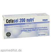 Bild für Cefasel 200 nutri Selen-Tabs - 100 Stück von Cefak KG Bild für Bild für Cefasel 200 nutri Selen-Tabs - 100 Stück von Cefak KG