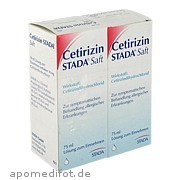 Cetirizin Stada Saft 10mg/10ml Lösung z Einnehmen Stadapharm GmbH