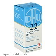 Bild für Bild für BIOCHEMIE DHU 22 CALCIUM CARBONICUM HAHNEMANNI D 6 - 200&nbsp;Stück von DHU-Arzneimittel GmbH & Co. KG