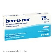 ben - u - ron 75mg<br>Zäpfchen