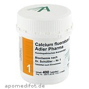Bild für Bild für Biochemie Adler 1 Calcium fluoratum D12 Adler Phar - 400&nbsp;Stück von Adler Pharma Produktion und Vertrieb GmbH