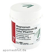 Biochemie Adler 7 Magnesium Phosphoricum D 6 Adler Adler Pharma Produktion und Vertrieb GmbH