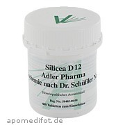Bild für Biochemie Adler 11 Silicea D12 Adler Pharma GmbH - 400 Stück von Adler Pharma Produktion und Vertrieb GmbH Bild für Bild für Biochemie Adler 11 Silicea D12 Adler Pharma GmbH - 400 Stück von Adler Pharma Produktion und Vertrieb GmbH