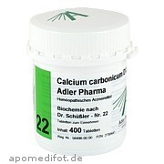 Biochemie Adler 22 Calcium Carbonicum D12 Adler Ph Adler Pharma Produktion und Vertrieb GmbH