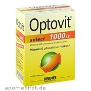 Bild für OPTOVIT select 1000 I.E. - 100 Stück von HERMES Arzneimittel GmbH Bild für Bild für OPTOVIT select 1000 I.E. - 100 Stück von HERMES Arzneimittel GmbH