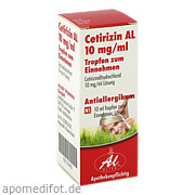 Cetirizin Al 10mg/ml Tropfen Aliud Pharma GmbH
