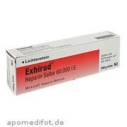 Exhirud Heparin Salbe 60. 000 I. E.  Sanofi - Aventis Deutschland GmbH Gb Selbstmedikation /Consumer - Care