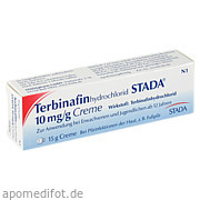 Terbinafinhydrochlorid Stada 10mg/g Creme Stadapharm GmbH