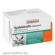 Bild für TEUFELSKRALLE-ratiopharm - 100 Stück von ratiopharm GmbH Bild für Bild für TEUFELSKRALLE-ratiopharm - 100 Stück von ratiopharm GmbH
