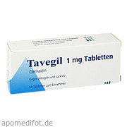 Bild für TAVEGIL - 50 Stück von EurimPharm Arzneimittel GmbH Bild für Bild für TAVEGIL - 50 Stück von EurimPharm Arzneimittel GmbH