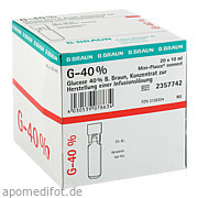 Glucose 40% Braun Mini - Plasco connect B.  Braun Melsungen AG
