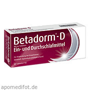 Bild für BETADORM D - 20 Stück von Recordati Pharma GmbH Bild für Bild für BETADORM D - 20 Stück von Recordati Pharma GmbH