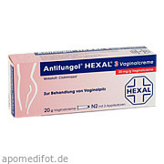 Bild für ANTIFUNGOL HEXAL 3 Vag.creme - 20 Gramm von Hexal AG Bild für Bild für ANTIFUNGOL HEXAL 3 Vag.creme - 20 Gramm von Hexal AG