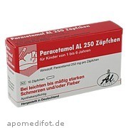 Bild für Bild für PARACETAMOL AL 250 - 10&nbsp;Stück von ALIUD Pharma GmbH