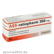 Bild für Bild für ASS-ratiopharm 300mg - 50&nbsp;Stück von ratiopharm GmbH
