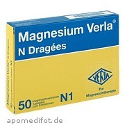 Bild für MAGNESIUM VERLA N Dragees - 50 Stück von Verla-Pharm Arzneimittel GmbH & Co. KG Bild für Bild für MAGNESIUM VERLA N Dragees - 50 Stück von Verla-Pharm Arzneimittel GmbH & Co. KG