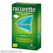Bild für Bild für Nicorette Freshmint Kaugummi 4mg - 30&nbsp;Stück von Johnson & Johnson GmbH (OTC)
