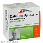 Calcium D3 - ratiopharm Brausetabletten ratiopharm GmbH