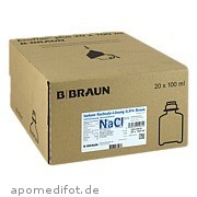 Bild für Isotone Kochsalz-Lösung 0.9% Braun Ecoflac plus - 20X100 Milliliter von B. Braun Melsungen AG Bild für Bild für Isotone Kochsalz-Lösung 0.9% Braun Ecoflac plus - 20X100 Milliliter von B. Braun Melsungen AG