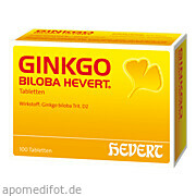 Bild für Ginkgo biloba Hevert Tabletten - 100 Stück von Hevert Arzneimittel GmbH & Co. KG Bild für Bild für Ginkgo biloba Hevert Tabletten - 100 Stück von Hevert Arzneimittel GmbH & Co. KG