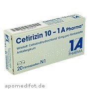 Cetirizin 10  -  1 A Pharma 1 A Pharma GmbH