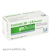 Cetirizin 10  -  1 A Pharma 1 A Pharma GmbH