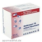 Bild für AMBROXOL 75 RETARD HEUMANN - 50 Stück von HEUMANN PHARMA GmbH & Co. Generica KG Bild für Bild für AMBROXOL 75 RETARD HEUMANN - 50 Stück von HEUMANN PHARMA GmbH & Co. Generica KG