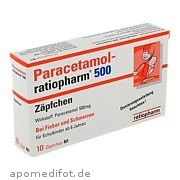 Paracetamol - ratiopharm 500mg Zäpfchen ratiopharm GmbH