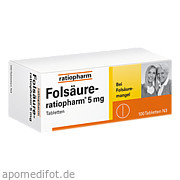 Folsäure - ratiopharm 5 mg ratiopharm GmbH