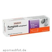 Bild für Fungizid-ratiopharm Creme - 20 Gramm von ratiopharm GmbH Bild für Bild für Fungizid-ratiopharm Creme - 20 Gramm von ratiopharm GmbH