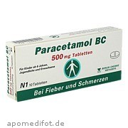 Bild für Paracetamol BC 500mg Tabletten - 10 Stück von BERLIN-CHEMIE AG Bild für Bild für Paracetamol BC 500mg Tabletten - 10 Stück von BERLIN-CHEMIE AG