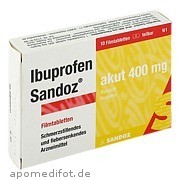 Ibuprofen Sandoz akut 400mg Filmtabletten Hexal AG