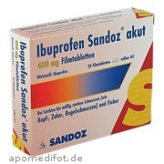 Ibuprofen Sandoz akut 400mg Filmtabletten Hexal AG
