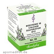 Biochemie 18 Calcium sulfuratum D12 Bombastus - Werke AG