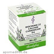 Bild für Bild für Biochemie 22 Calcium carbonicum D 6 - 80&nbsp;Stück von Bombastus-Werke AG