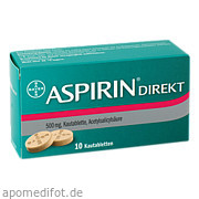 Bild für ASPIRIN DIREKT - 10 Stück von Bayer Vital GmbH Bild für Bild für ASPIRIN DIREKT - 10 Stück von Bayer Vital GmbH