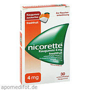 Bild für Nicorette 4mg Freshfruit Kaugummi - 30 Stück von EMRA-MED Arzneimittel GmbH Bild für Bild für Nicorette 4mg Freshfruit Kaugummi - 30 Stück von EMRA-MED Arzneimittel GmbH