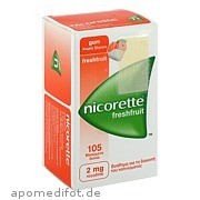 Bild für Nicorette 2mg Freshfruit Kaugummi - 105 Stück von EMRA-MED Arzneimittel GmbH Bild für Bild für Nicorette 2mg Freshfruit Kaugummi - 105 Stück von EMRA-MED Arzneimittel GmbH