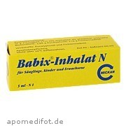 Bild für Babix-Inhalat N - 5 Milliliter von MICKAN Arzneimittel GmbH Bild für Bild für Babix-Inhalat N - 5 Milliliter von MICKAN Arzneimittel GmbH