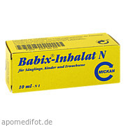 Bild für Babix-Inhalat N - 10 Milliliter von MICKAN Arzneimittel GmbH Bild für Bild für Babix-Inhalat N - 10 Milliliter von MICKAN Arzneimittel GmbH