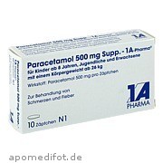 Paracetamol 500mg Supp.   -  1 A - Pharma 1 A Pharma GmbH