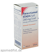 Paracetamol Stada Saft 200mg/5ml Lösung z Einnehm Stadapharm GmbH
