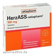 Bild für Bild für HerzASS-ratiopharm 100 mg - 100 Stück von ratiopharm GmbH