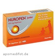 Nurofen Junior 125 mg Zäpfchen Reckitt Benckiser Deutschland GmbH