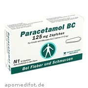 Bild für Paracetamol BC 125mg - 10 Stück von BERLIN-CHEMIE AG Bild für Bild für Paracetamol BC 125mg - 10 Stück von BERLIN-CHEMIE AG