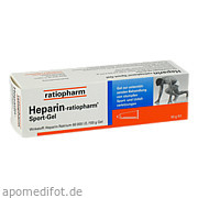 Bild für HEPARIN RATIOPHARM SPORT - 50 Gramm von ratiopharm GmbH Bild für Bild für HEPARIN RATIOPHARM SPORT - 50 Gramm von ratiopharm GmbH